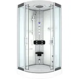 AcquaVapore Dampfdusche Duschtempel Sauna Dusche Duschkabine D46-20T3-EC 100x100 cm Mit 2k Scheiben Versiegelung