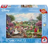 Schmidt Spiele 58038 - Disney, Cinderella Happily Ever After, Puzzle Thomas Kinkade 1.000 Teile - Disney