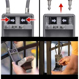 Master Lock Schlüsselkasten mit abnehmbarem Bügel 5482EURD
