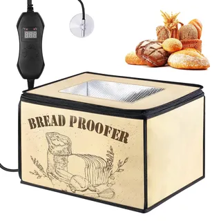 TECKZOON Brot Gärbox, Sauerteigbrot Gärbox mit Einstellbarer Temperatur und Timer, für Selbstgemachtes Brot und Joghurt