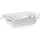 HENDI Ofenform mit Ohrengriffen, Rechteckig, 0,82l, 328x189x(h)58mm - Handgriffen 185x260x55 mm - Weiß