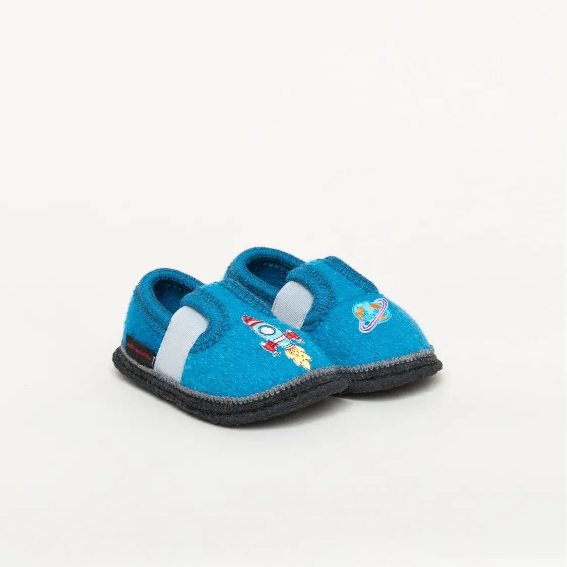 Kitz-Pichler Bobby Appl. Rakete Kinderschuh Kinder Filzhausschuh - Erpel/Arctic Blue - 22