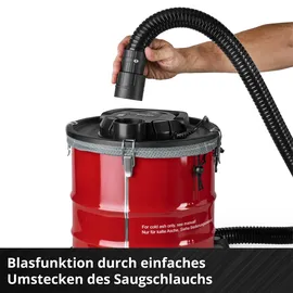 Einhell Aschesauger TC-AV 2032 DW 20 L 850 W Rot/Schwarz
