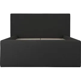 Home Affaire Polsterbett HOME AFFAIRE "Dalina", grau (anthrazit), B:211cm H:124cm L:247cm, Struktur (100% Polyester), Betten, Polsterbett, geradliniges Kopfteil, in 5 Breiten, auch in 220cm Länge