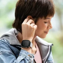 Uniq Valencia-Gehäuse für Apple Watch Ultra 49 mm, Schwarz