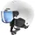 Uvex Rocket jr Visor 54-58 cm white-black matt