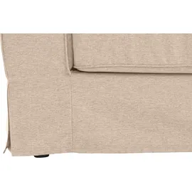 Home Affaire Ecksofa HOME AFFAIRE "Vintage L-Form", beige (sand), B:284cm H:83cm T:165cm, 100%PES, Sofas, Ecksofa, 3-Sitzer Polsterecke im Landhausstil, mit abnehmbarer Husse
