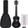 vidaXL Sopran-Ukulele-Set mit Tasche für Kinder Schwarz