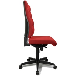 Bürostuhl Unni Med rot, Gestell schwarz