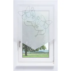 Scheibenhänger von Lysel - Lineart  (BxH) 60cm * 100cm in Weiß