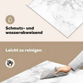 onlywow Herdabdeckplatte 77 x 59 cm Weiß