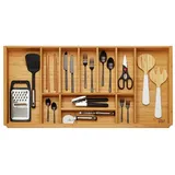 SOTech Orga-Box 3 Besteckeinsatz Bambus 473 x 897 mm mit 11 Fächern
