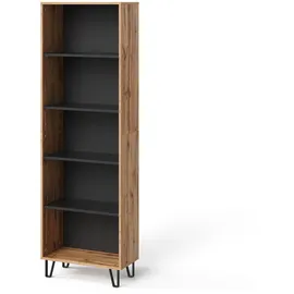 Vicco Bücherregal Amber 60 x 30,1 x 186,6 cm Eiche Wotan