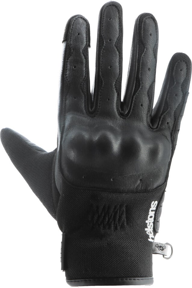 Helstons Go Motorfiets handschoenen, zwart, XL