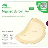 Mepilex Border Flex Schaumverband 13x16 cm oval (5 Stk.)