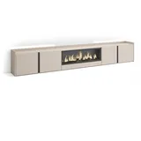 SKRAUT HOME Lowboard 315x50 cm Beige Holzwerkstoff