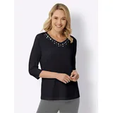 Classic Basics Sieh an! 3/4-Arm-Shirt in schwarz | Gr.: 50