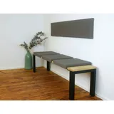 lycce Klemmkissen Sitzkissen mit 2 Leisten 37cm Klemmtiefe, Kunstleder