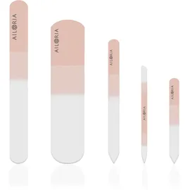 AILORIA Glas-Nagelfeilenset CONTOUR LUXE 5-tlg.