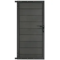 BaukastenStore WPC Sichtschutzzaun KAPLAN Tür Aluminium Gartentür 90 x 180 cm