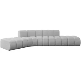 altdecor Ecksofa modulares Sofa Solven-L1 - 380x174x70 cm Hellgrau