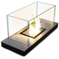 Radius Echtfeuer-Dekokamin Uni Flame – Bio-Ethanol Kamin für Innen & Außen, TÜV-geprüft schwarz 3 l