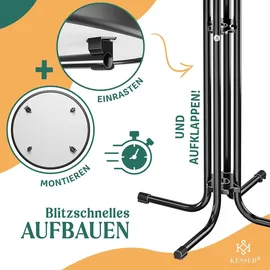 Kesser Stehtisch Ø 70 cm schwarz rund klappbar