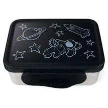 ergobag Brotdose Edelstahl Schwarz - Schwarz