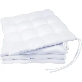 NatureMark Stuhlkissen 40 x 40 cm Weiß