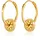 Elli Creolen Sonne Antik gold 925 Sterling Silber onesize