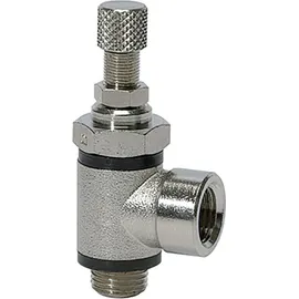 Riegler Drosselventil, beidseitige Drosselung (B) G 1/8 IG, G 1/8