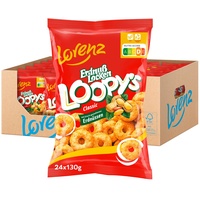 Lorenz Snack World ErdnußLocken Loopys, 24er Pack (24 x 130 g)