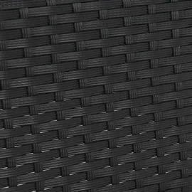 Juskys Polyrattan Gartentisch Yoro - Schwarz