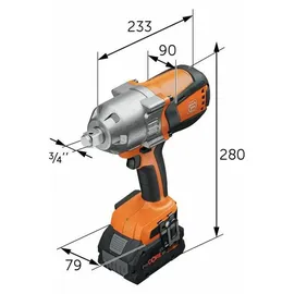 Fein ASCD 18-1000 W34 AS inkl. 2 x 8,0 Ah + Koffer