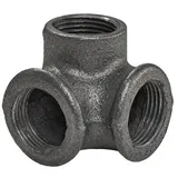 DOLLE Wandregalhalter Dolle Rohrsystem Corner-Joint 3x 3er Winkel schwarz