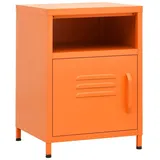 vidaXL Nachttisch Orange 35x35x51 cm Stahl