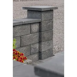Diephaus Mauer Canta Pfeilerstein Quarzit 37,5 x 37,5 x 20 cm