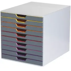 Durable Schubladenbox VARICOLOR, Anzahl Fächer: 10