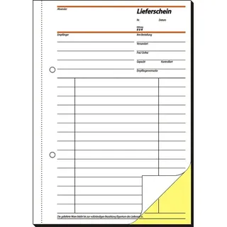 Sigel Lieferschein mit Empfangsschein Formularbuch SD011