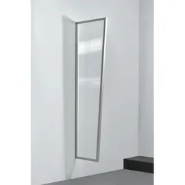 Gutta Seitenblende B1/PC 200 x 60 cm klar/edelstahl optik