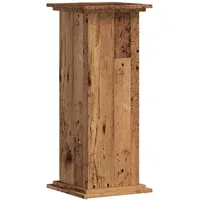 VidaXL Pflanzenständer Altholz-Optik 33x33x80 cm Holzwerkstoff