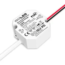 ISOLED LED Schalterdosen-PWM-Trafo 24V/DC, 0-12W, Tiefe 24mm, IP65, dimmbar, SELV