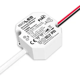 ISOLED LED Schalterdosen-PWM-Trafo 24V/DC, 0-12W, Tiefe 24mm, IP65, dimmbar, SELV