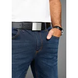 MAN'S WORLD Koppelgürtel Leder schwarz 135