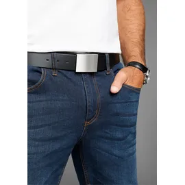 MAN'S WORLD Koppelgürtel Leder schwarz 135