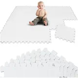 LittleTom 18 Teile Spielmatte Baby Puzzlematte - 30x30 Krabbelmatte Bodenmatte Kinderzimmer