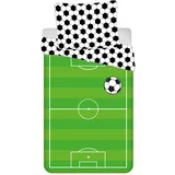 COFI 1453 Bettwäsche Fußball Mehrfarbig 140 x 200 cm + 70 x 90 cm