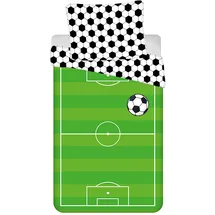 COFI 1453 Bettwäsche Fußball Mehrfarbig 140 x 200 cm + 70 x 90 cm