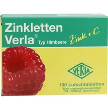 VERLA Zinkletten Verla Himbeere Lutschtabletten 100 St.