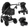 Moni Kombikinderwagen 3 in 1 all Road Schwarz